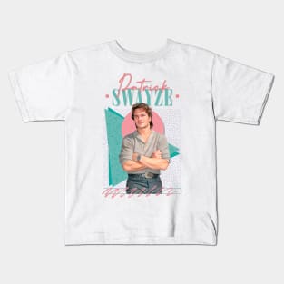 Patrick Swayze // Retro Style Fan Art Kids T-Shirt